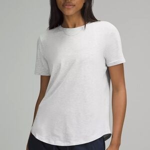 Lululemon Love Crewneck Short Sleeve Tee - Light Grey